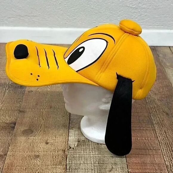 Pluto Disney Parks Hat with Ears Cap Stretch Fit - Picture 2 of 9